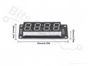 Cijferdisplay 4-digits 7-segments TM1637 clock rood - 50x19mm